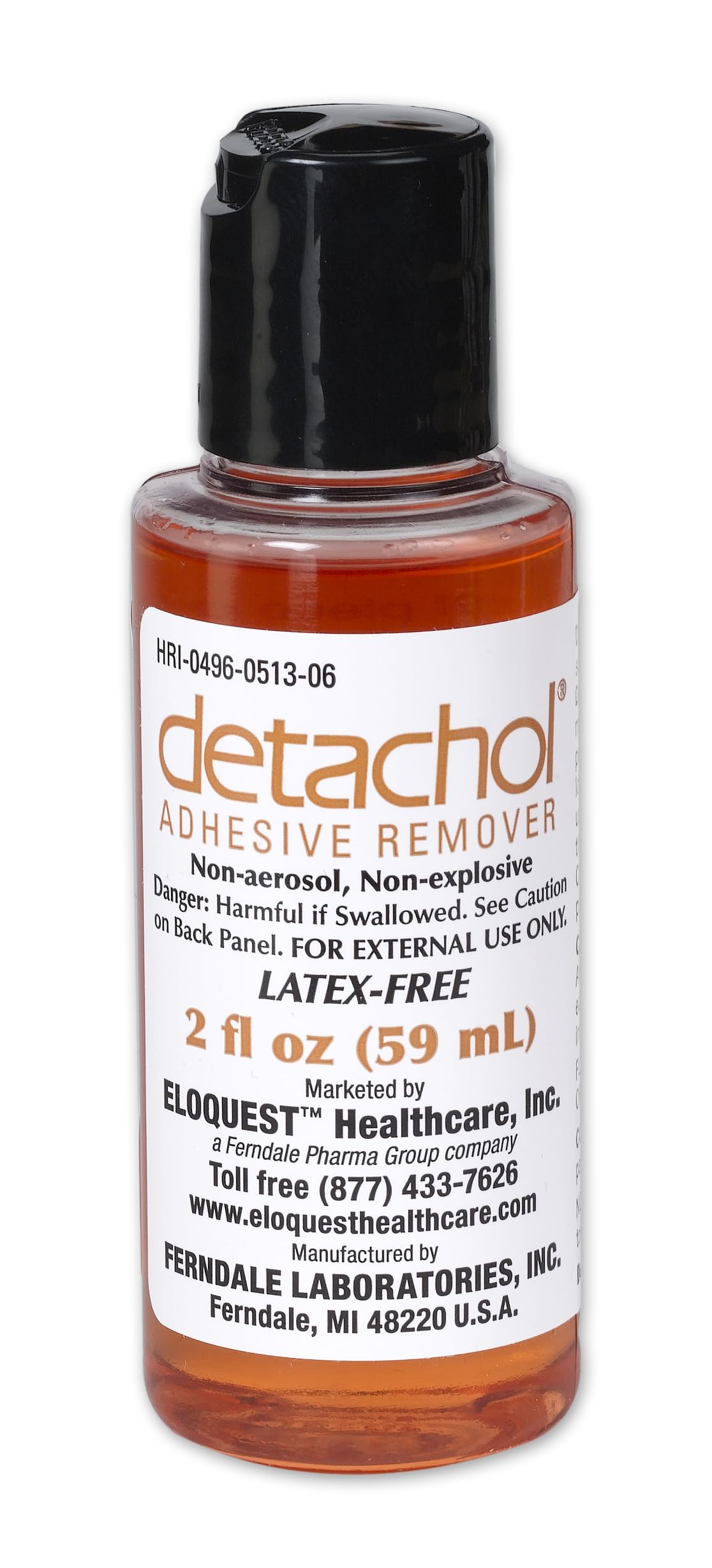 Adhesive Remover 2oz Bottle Alcohol and Acetone Free A757127