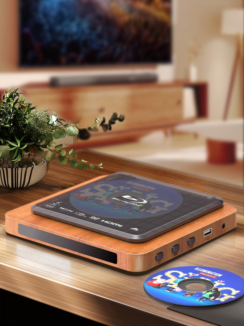 Blu-ray Player with HDMI/AV Cables & Remote V7059