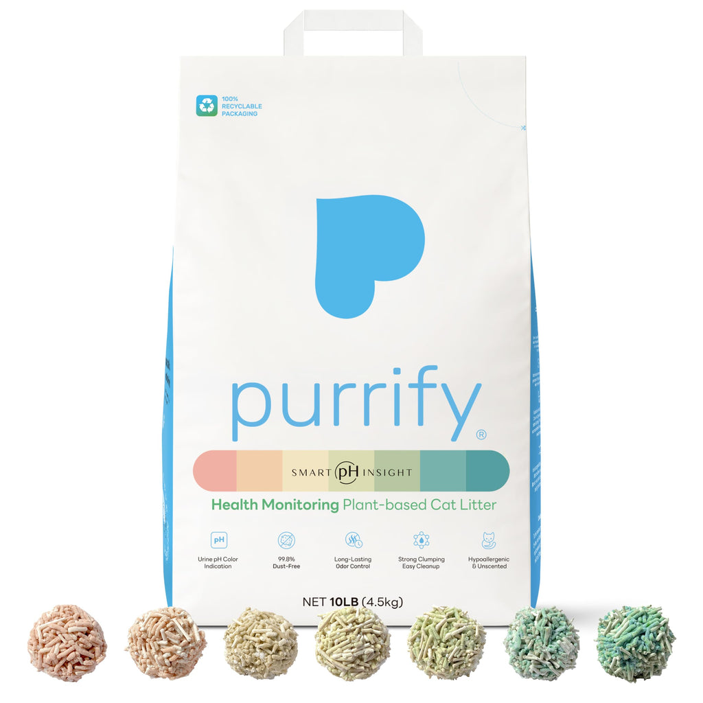 Plant-Based Tofu Cat Litter with Cassava, Color-Changing, Fast Clumping, Unscented 10 lb P202296