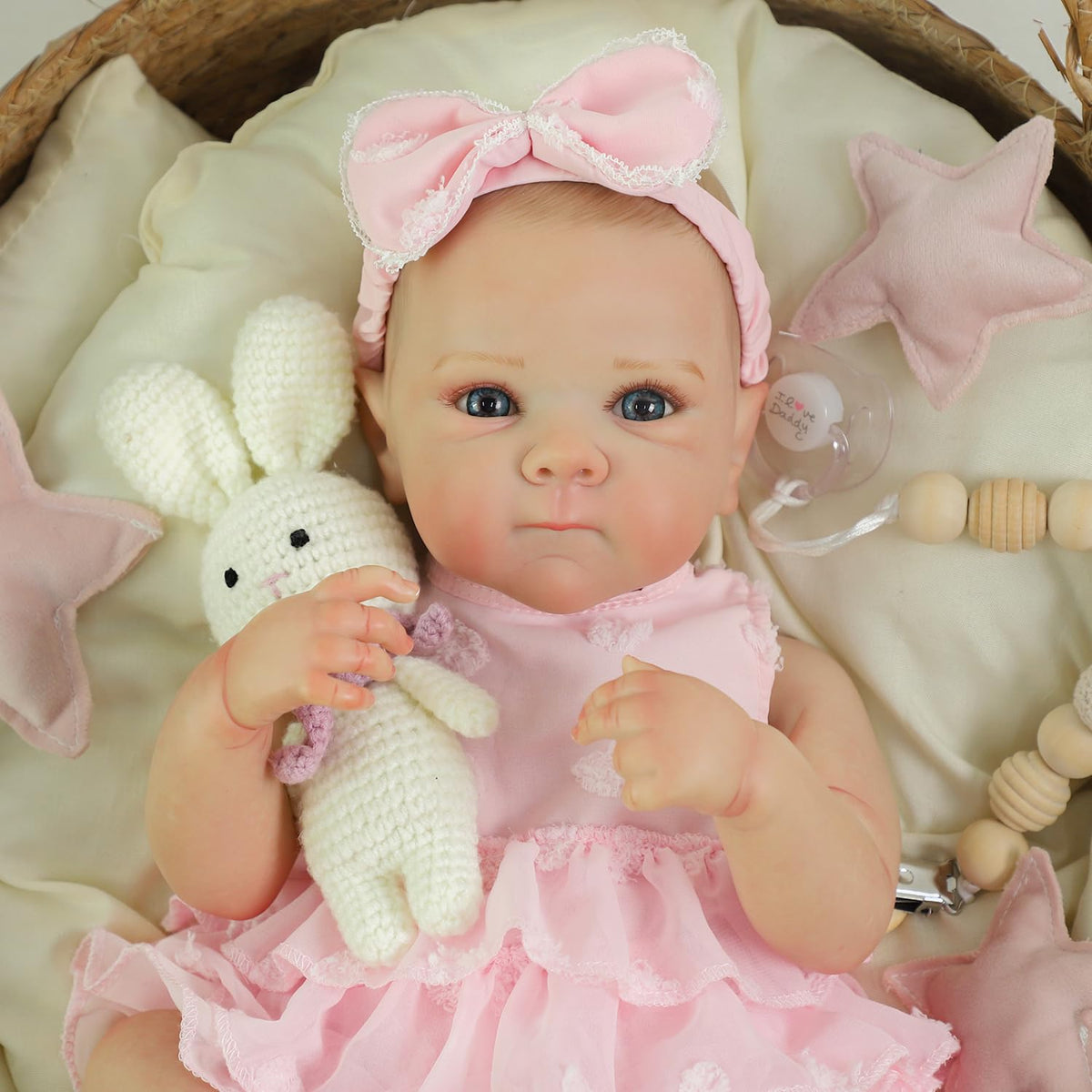 20 Inch Realistic Lifelike Newborn Baby Doll Girl with Vinyl Body P6580