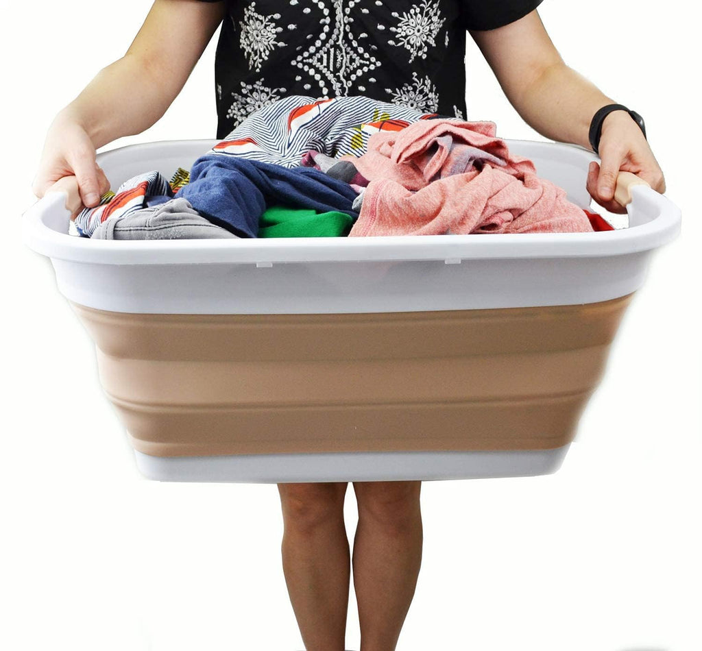 Collapsible Plastic Laundry Basket P981