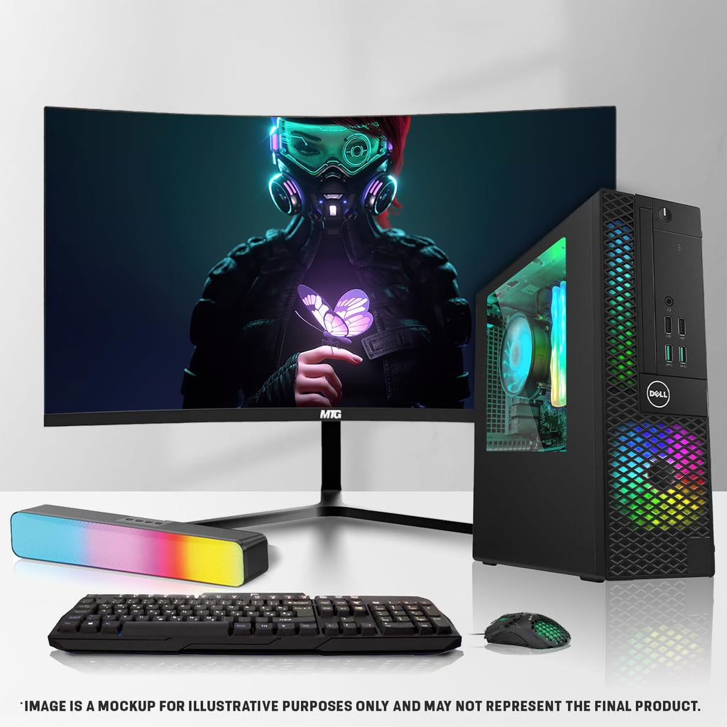 Intel Core i5 32GB RAM 2TB SSD Desktop PC with 24 Inch Curved Monitor K646