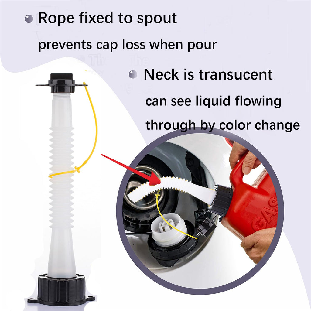 Gas Can Spout Replacement Kit with Flexible Pour Nozzle F521