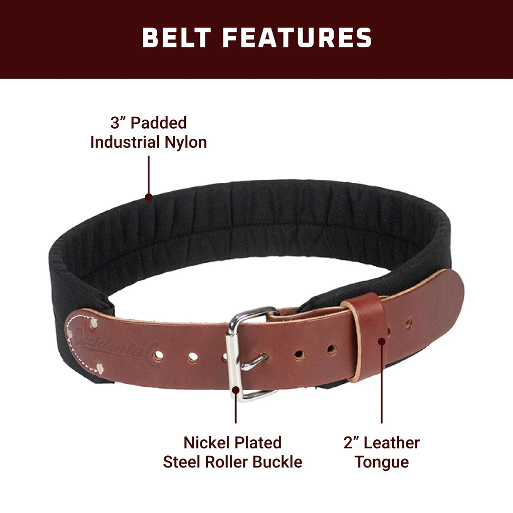3" Leather & Nylon Tool Belt D6638