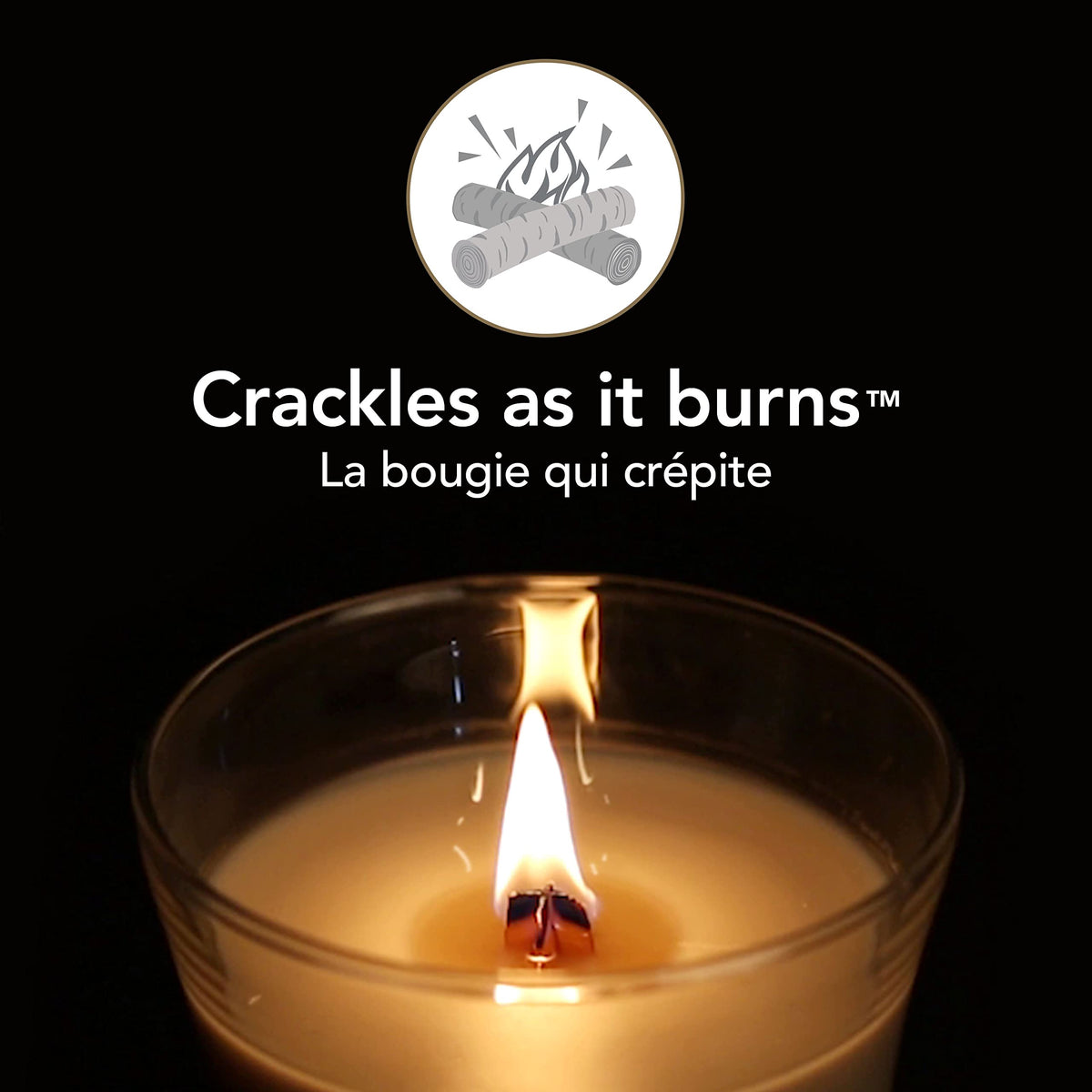 Large Scented Candle with Crackling Wick U537180