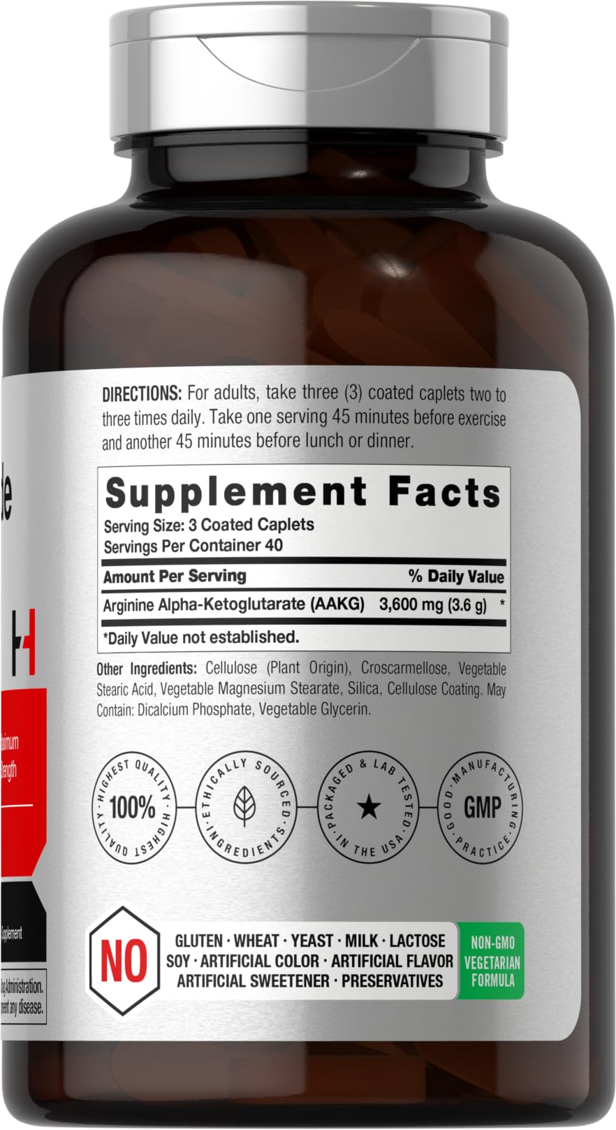 Nitric Oxide 3600mg 120 Caplets V17848