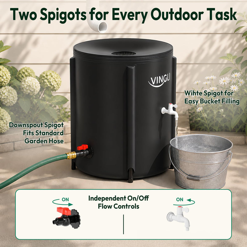 Collapsible 50 Gallon Rain Barrel E684077