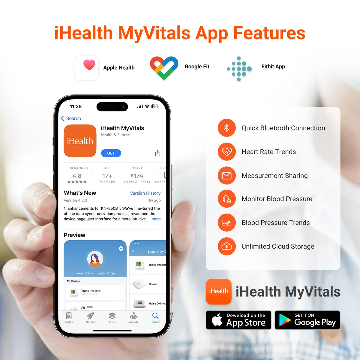 Wrist Blood Pressure Monitor with App V6590