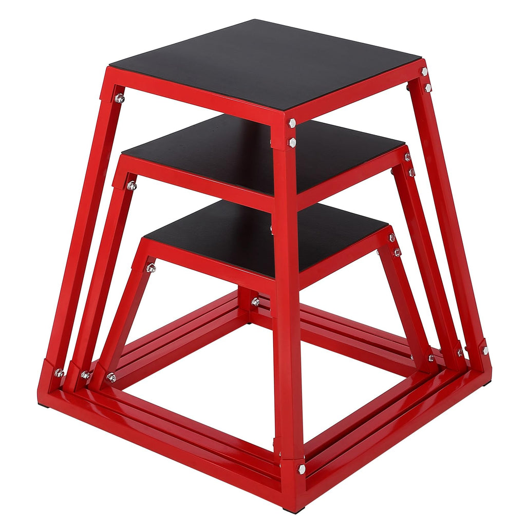 Steel Jump Box Set with Non-Slip Rubber Pad R4781