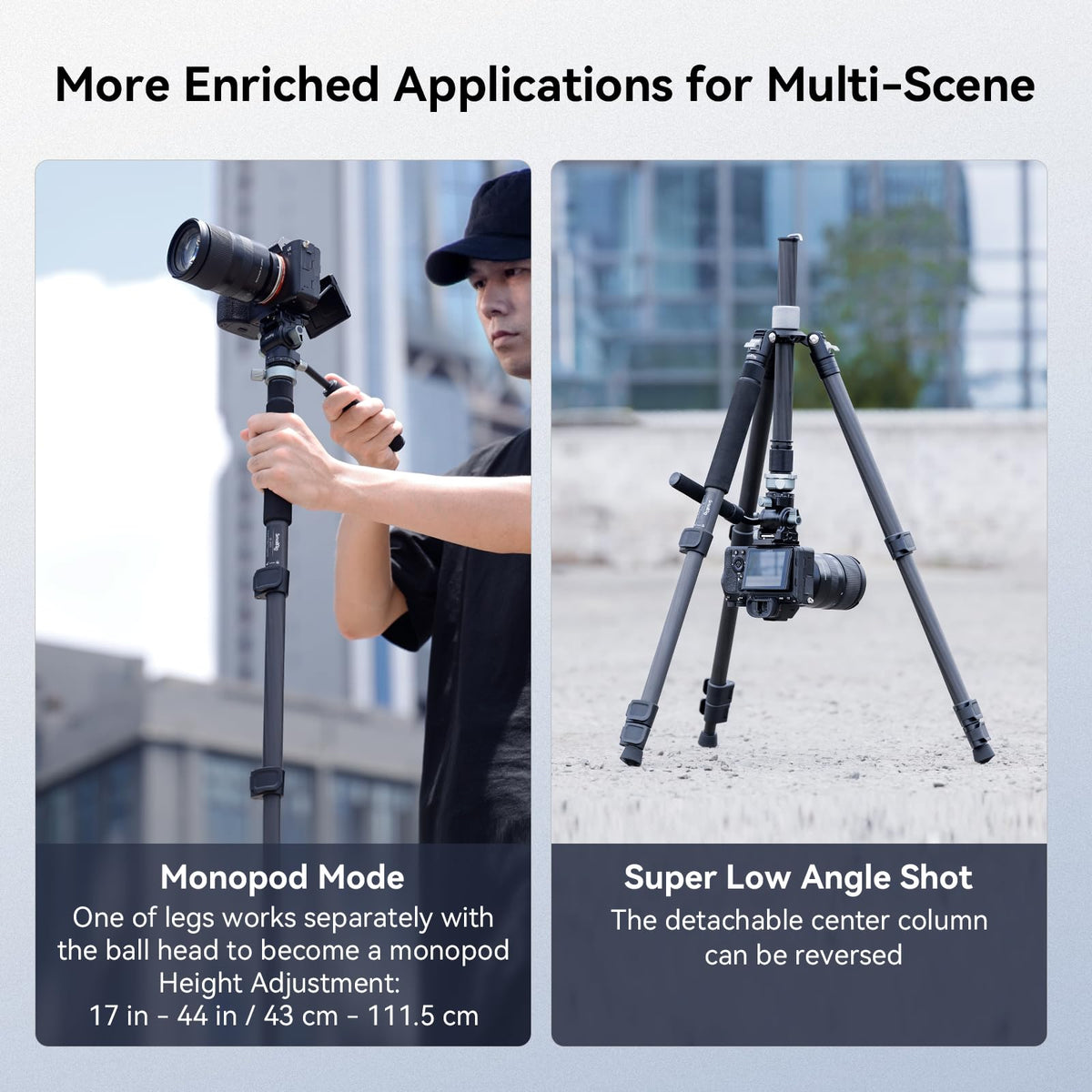 Carbon Fiber Video Travel Tripod Y20508