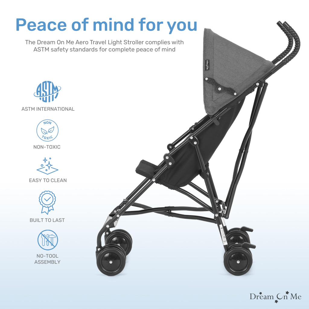Black Lightweight Umbrella Stroller G2444