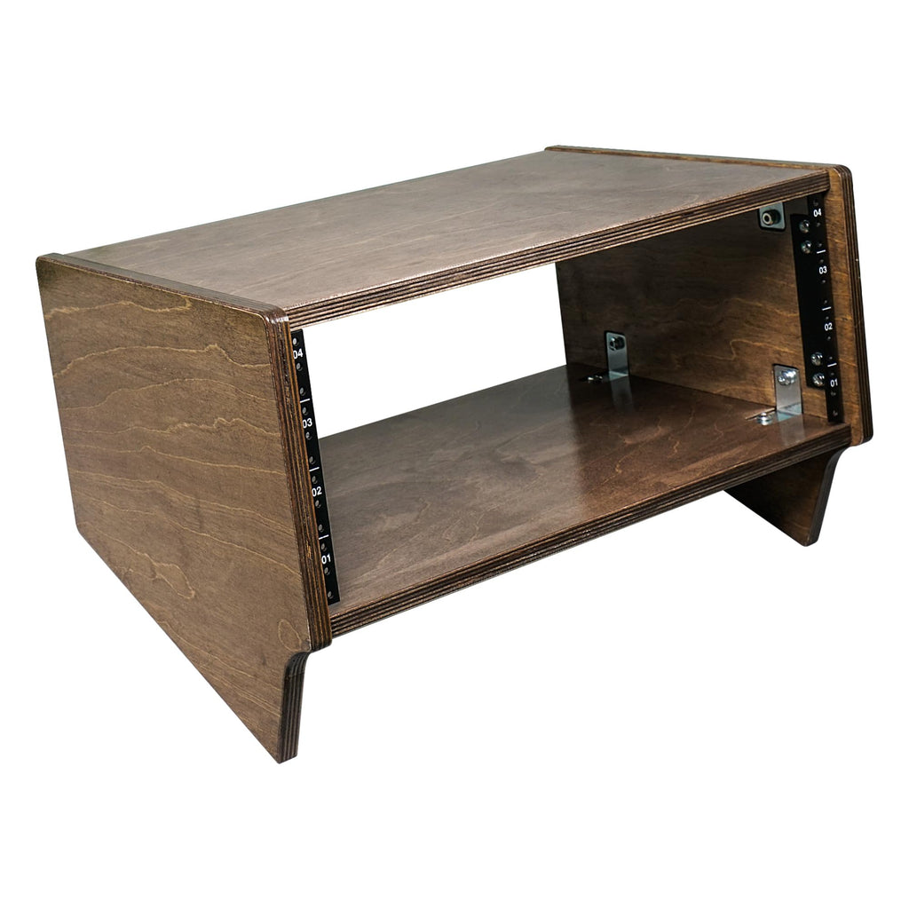 4U Angled Desktop Studio Rack with Baltic Birch Plywood F819501
