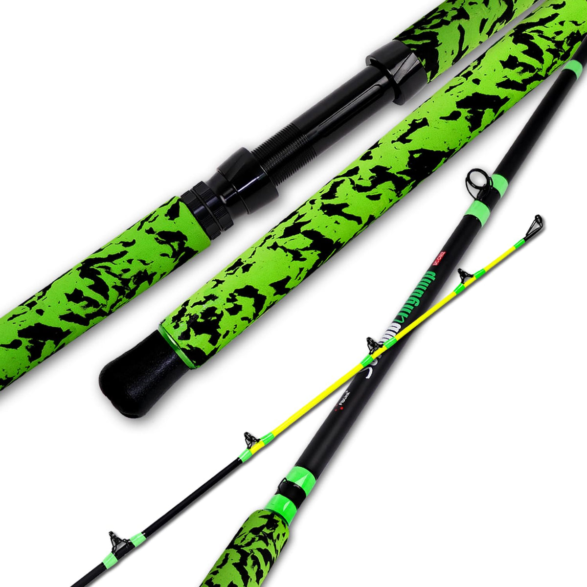 Green Catfish Fishing Rod 2 Piece V3140