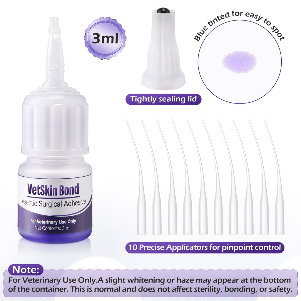 3ml Veterinary Surgical Skin Glue with 10 Applicators Z19207