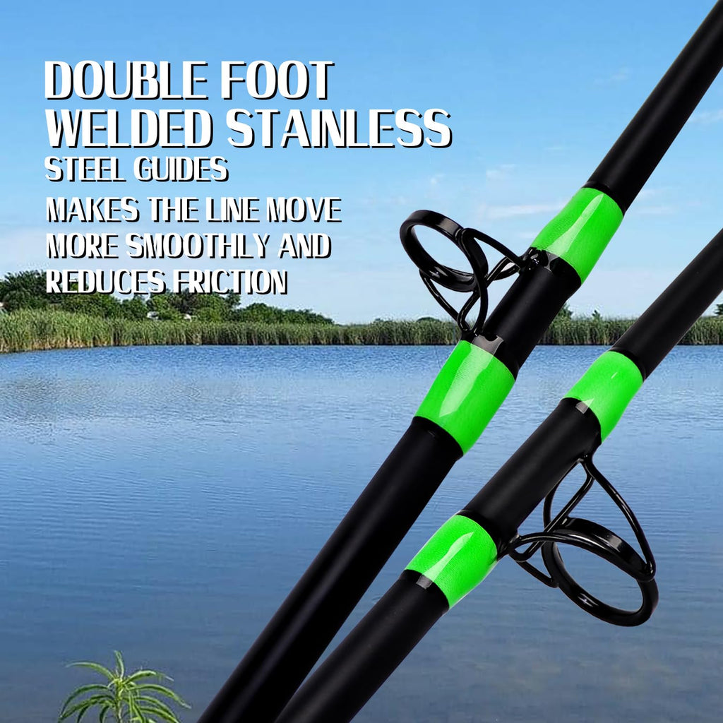 Green Catfish Fishing Rod 2 Piece V3140