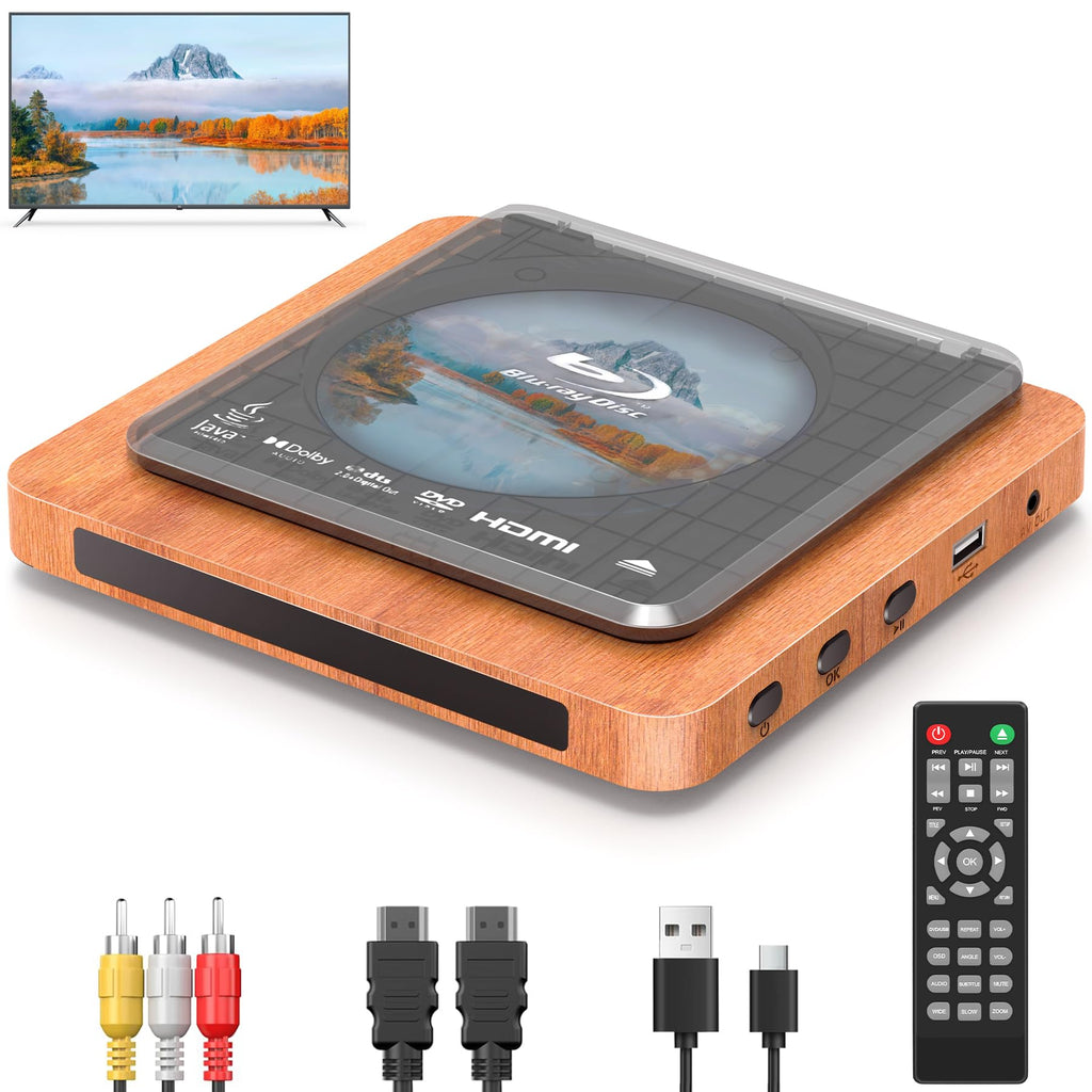 Blu-ray Player with HDMI/AV Cables & Remote V7059