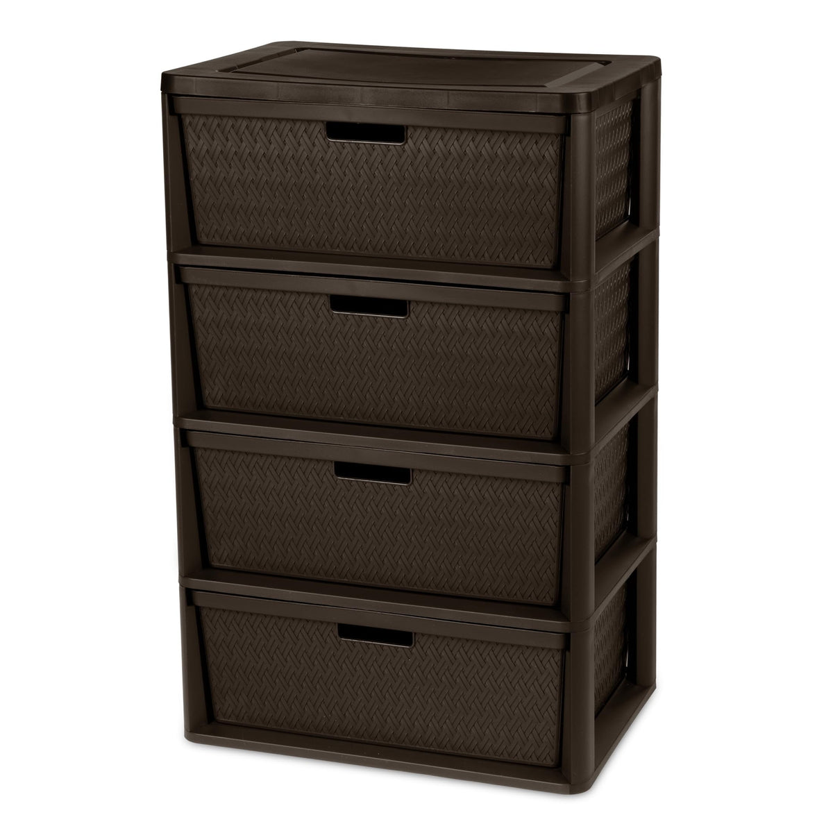 4 Drawer Brown Storage Tower C908