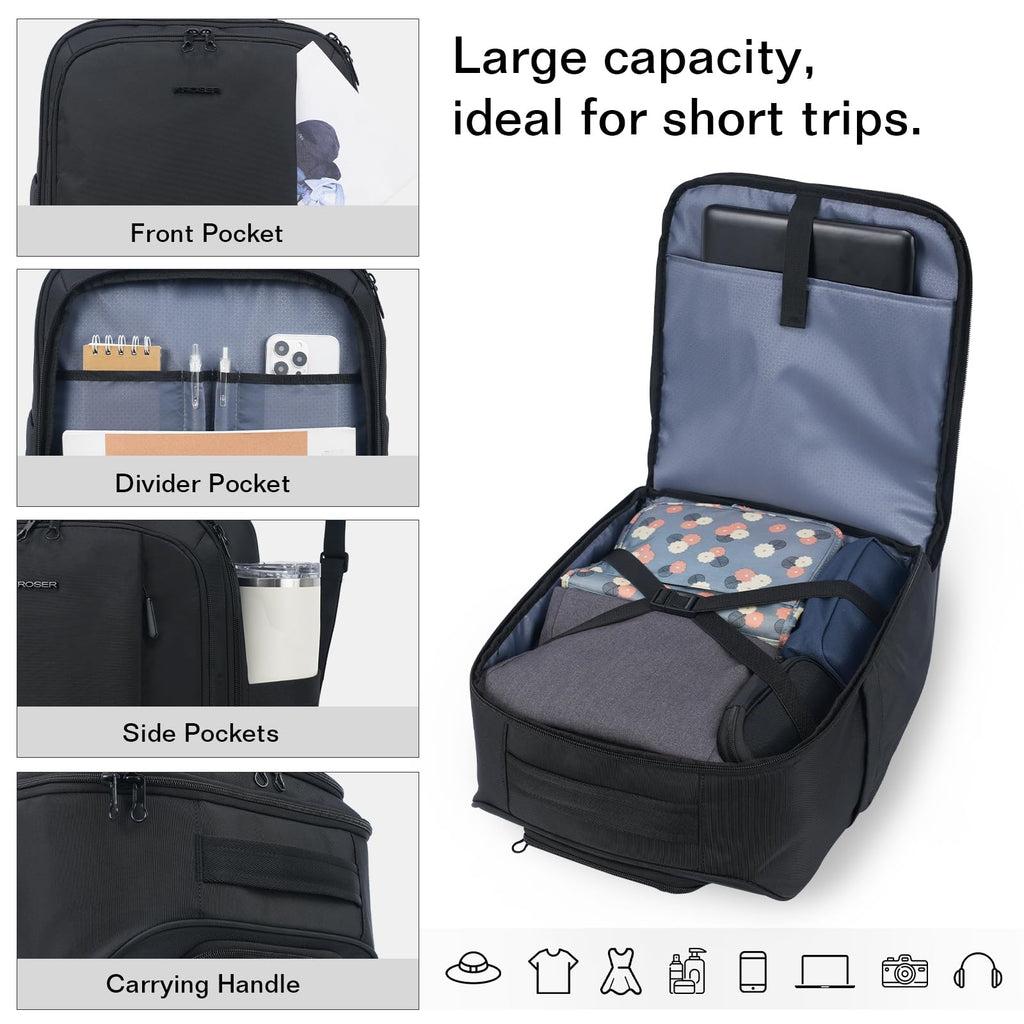 16-inch Underseat Carry On Suitcase Black N610357