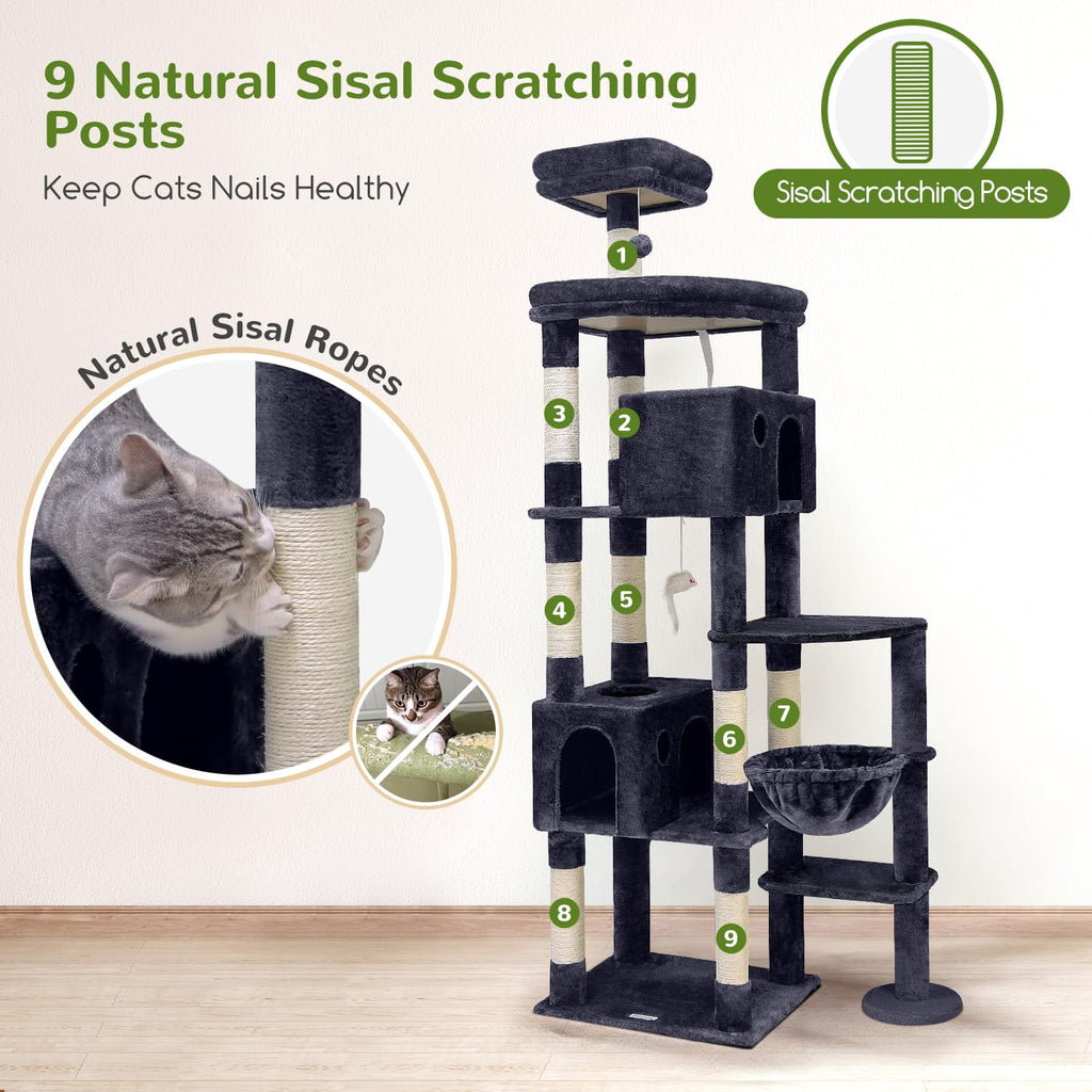 Dark Grey 83in Cat Tree K341120