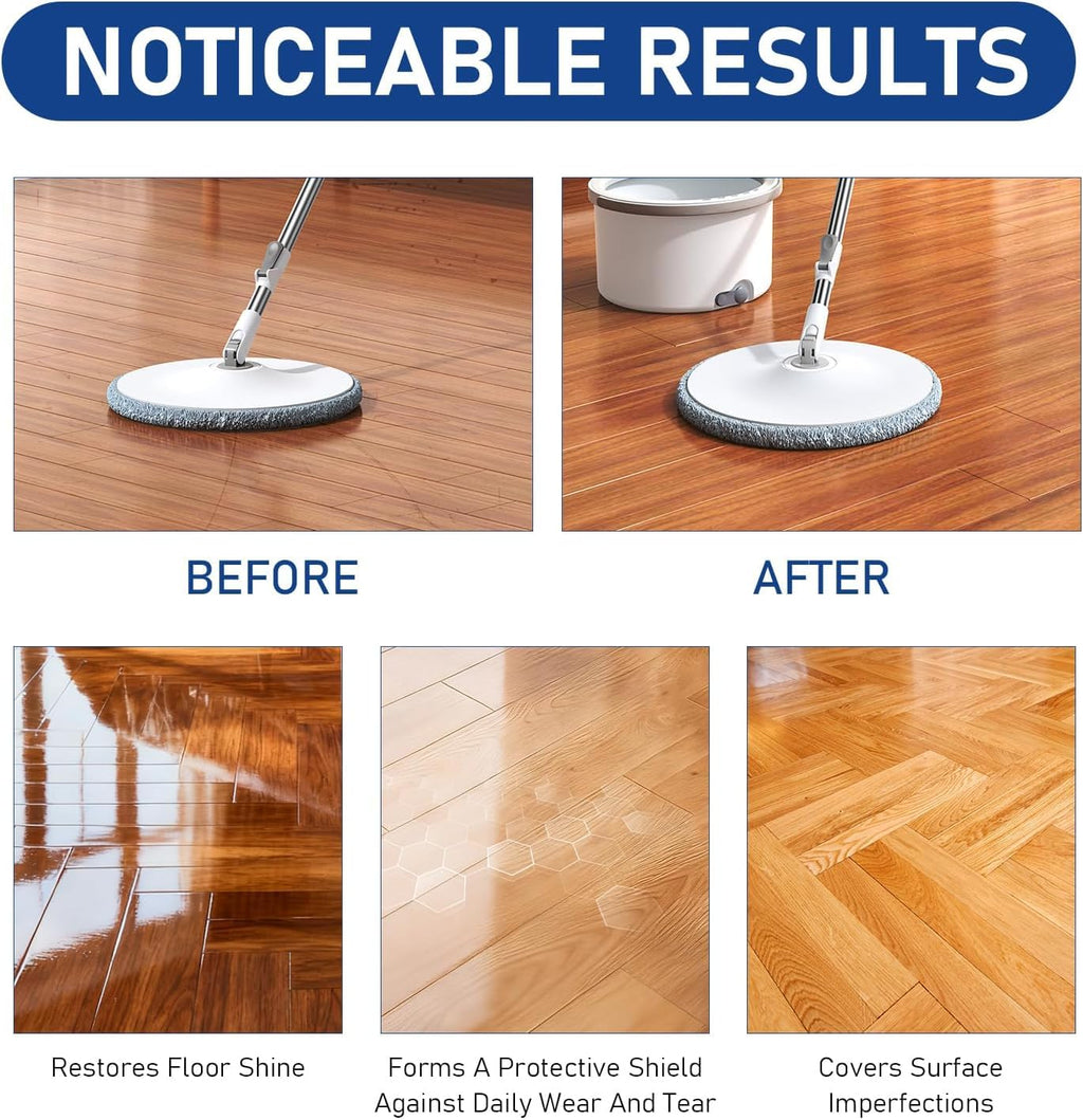 Floor Restore Cleaner, High Solid Content Floor Polish (2 PACK) T646970