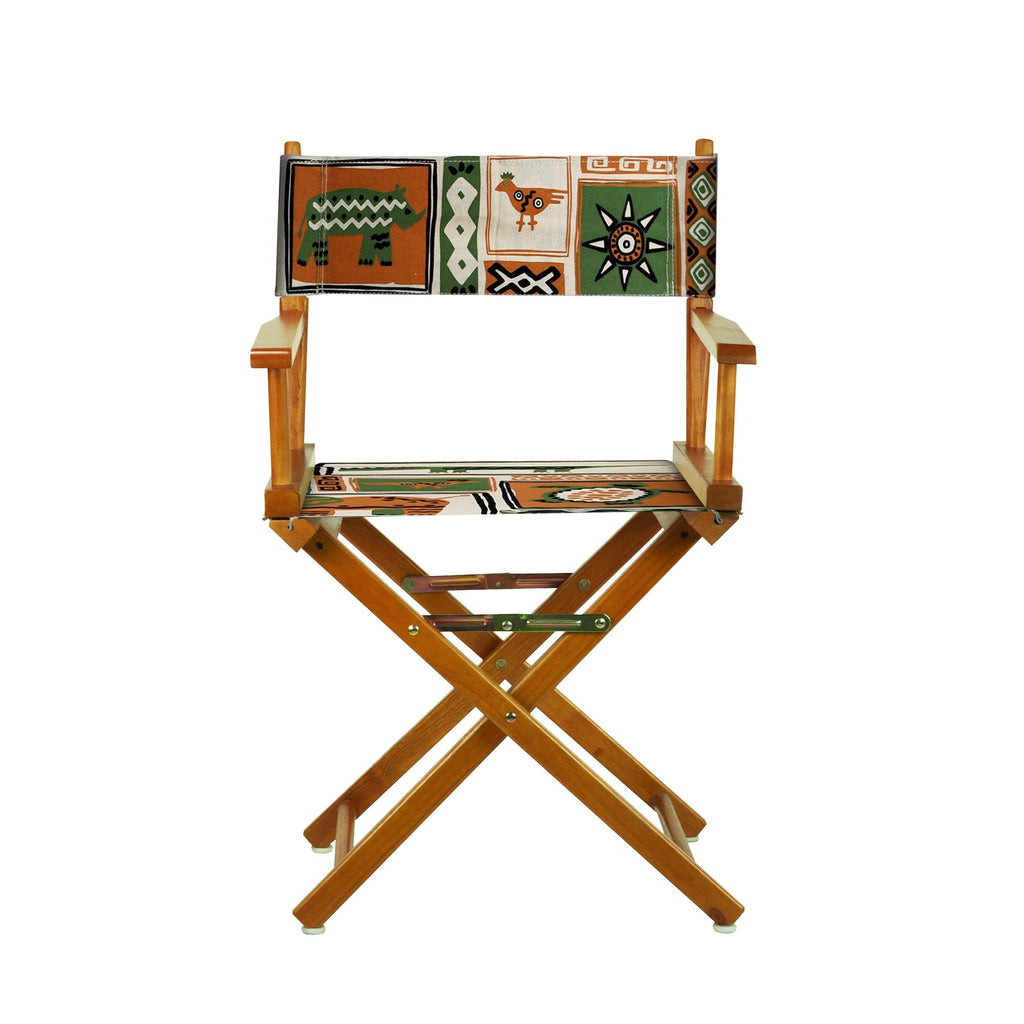 Director's Chair Honey Oak Cotton Wood Finish B884363