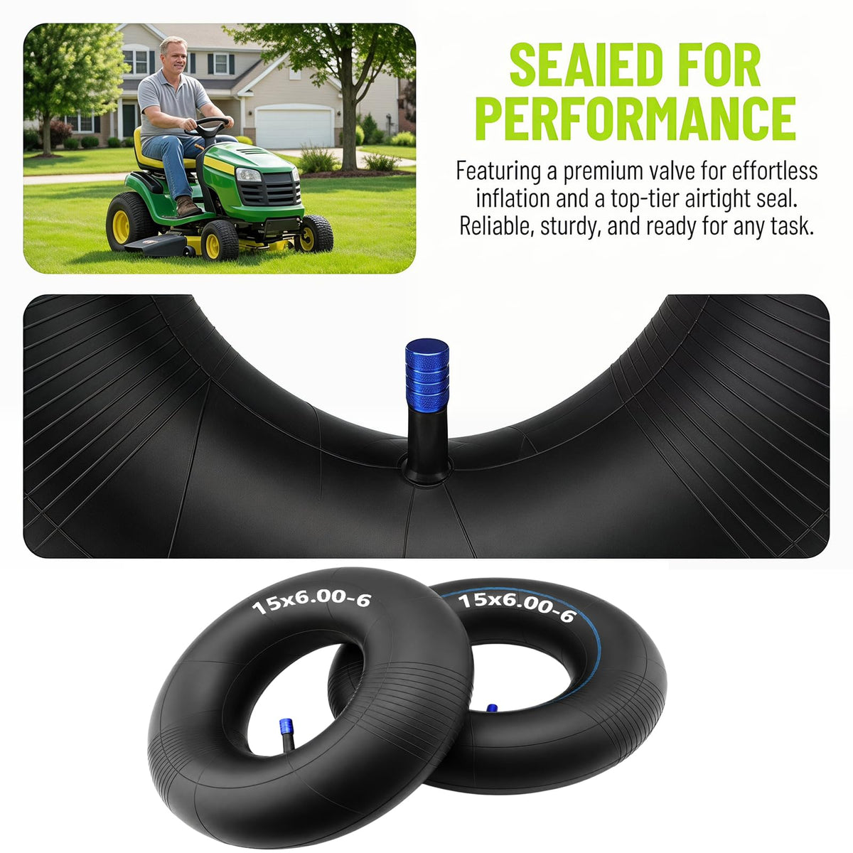 15x6.00-6 Inner Tube 2 Pack with TR-13 Valve M794699