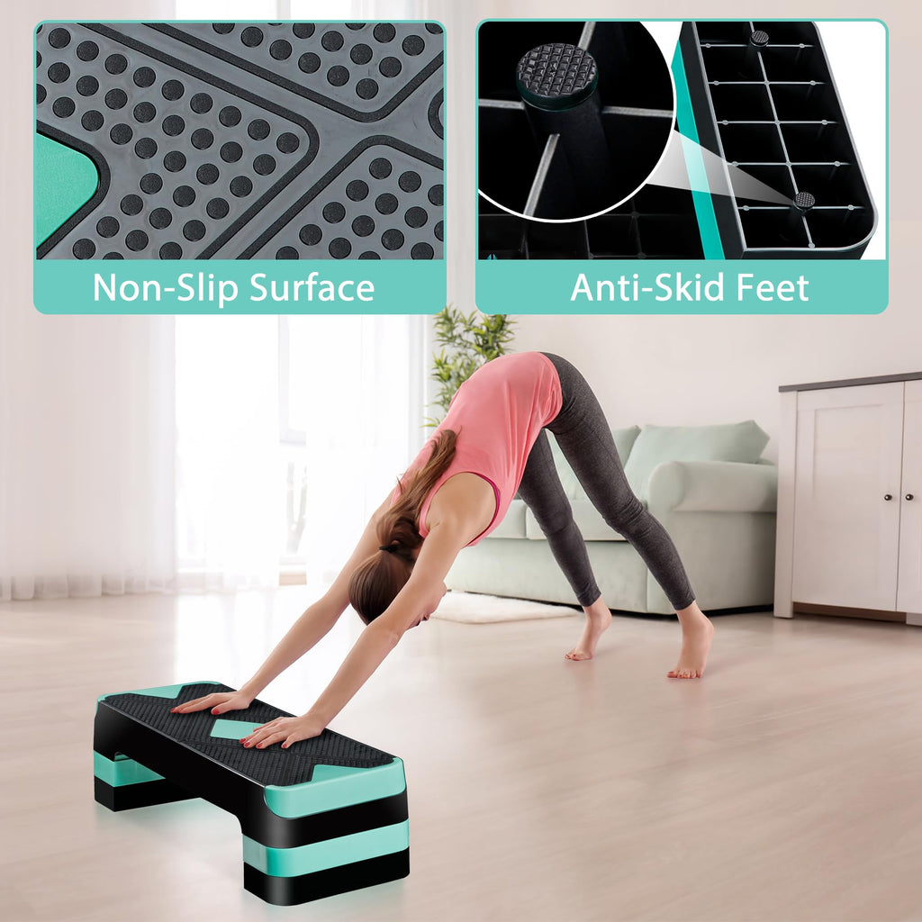 26.5 Inch Adjustable Aerobic Exercise Step Platform G374225