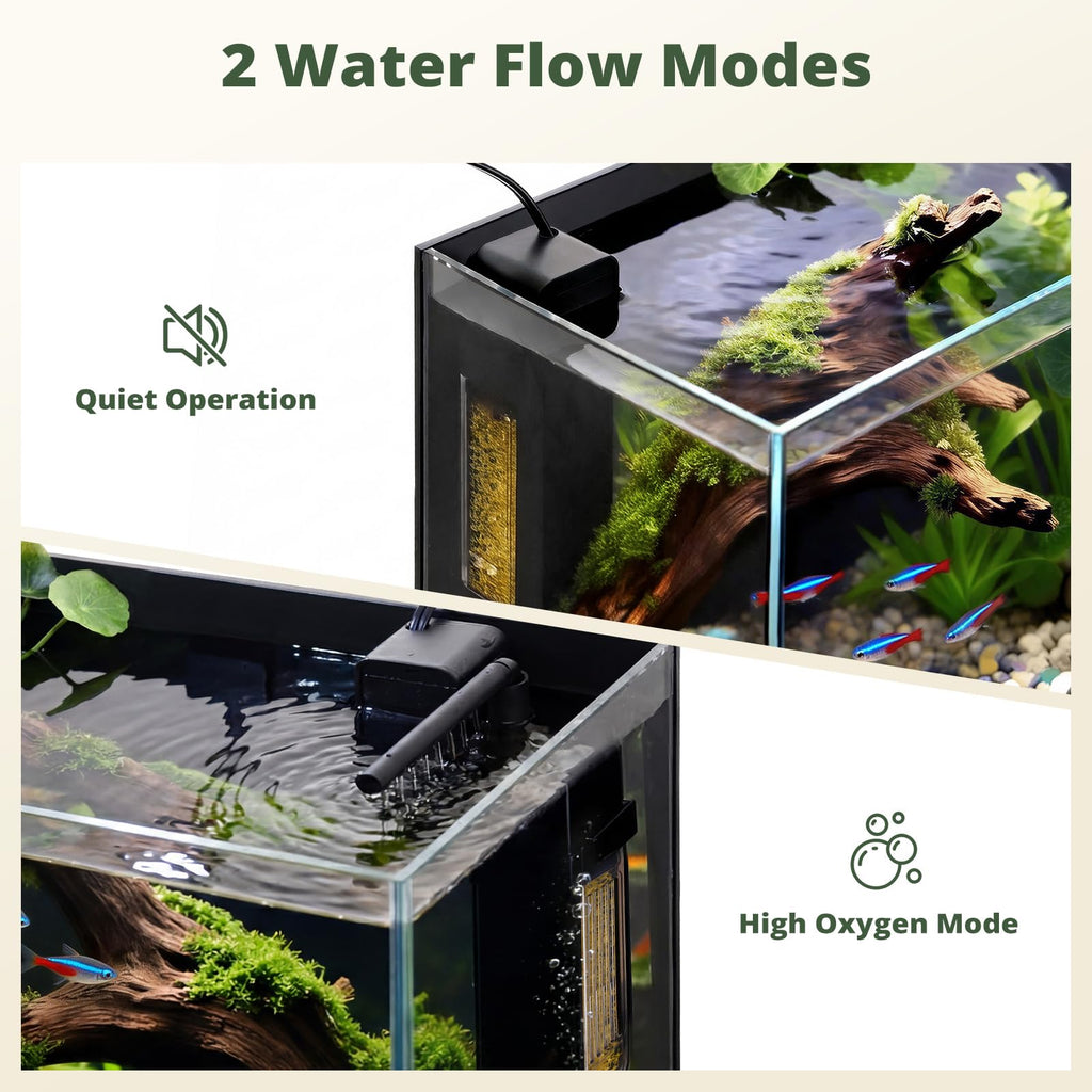 2.5 Gallon Fish Tank with Filter Y80423
