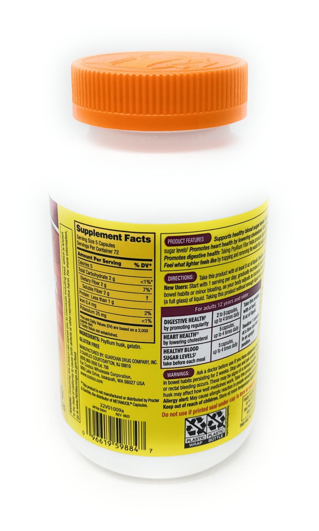 Fiber Supplement 360 Capsules B71851