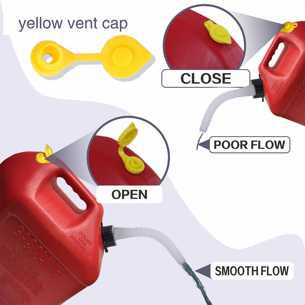 Gas Can Spout Replacement Kit with Flexible Pour Nozzle F521