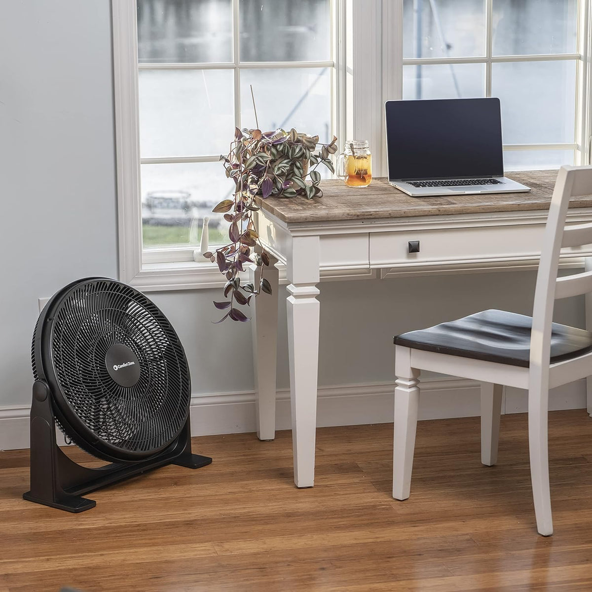 20-Inch High-Velocity Floor Fan with 3 Speeds, Black G9582