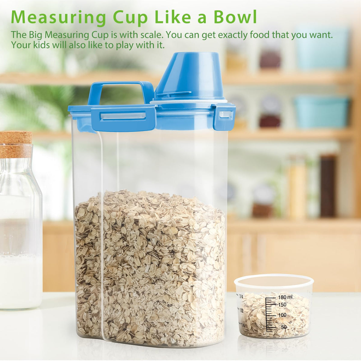 Airtight Rice Storage Container with Measuring Cup A824