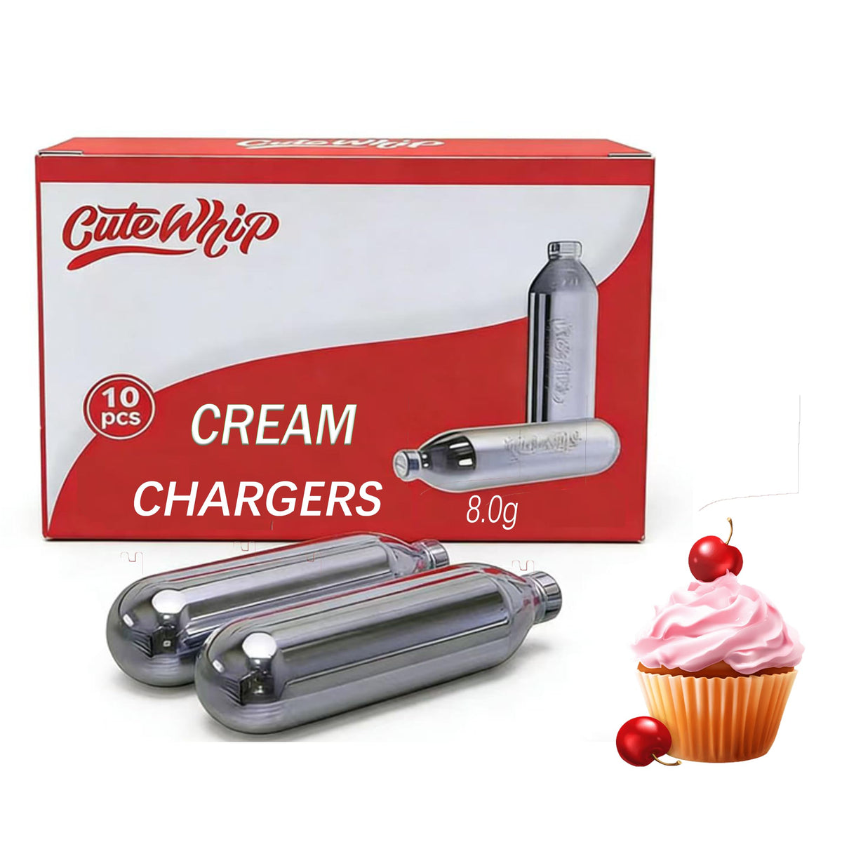 8g Whipped Cream Chargers 10-Pack F434