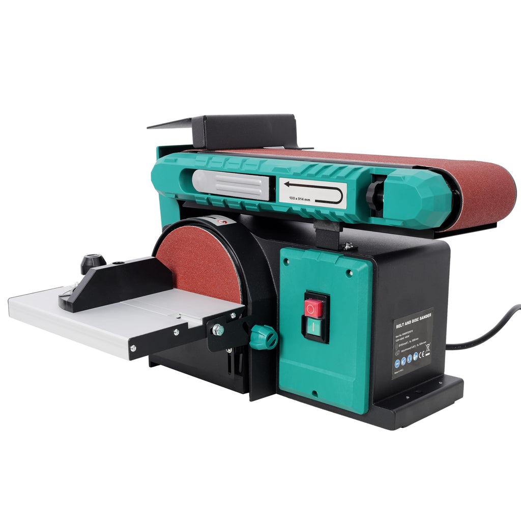 2-in-1 Belt & Disc Sander 4x36" Belt 6" Disc 0-90° Adjustable Tilt 120V M13941