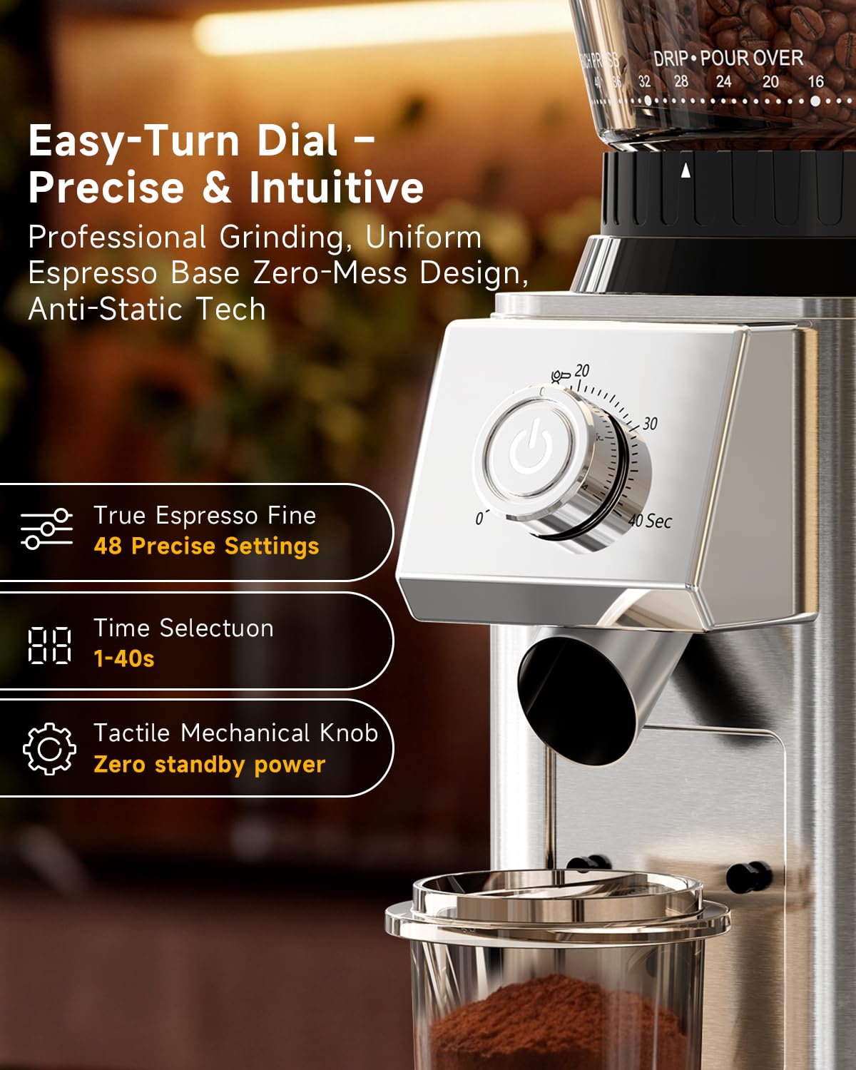 Conical Burr Espresso Grinder S489