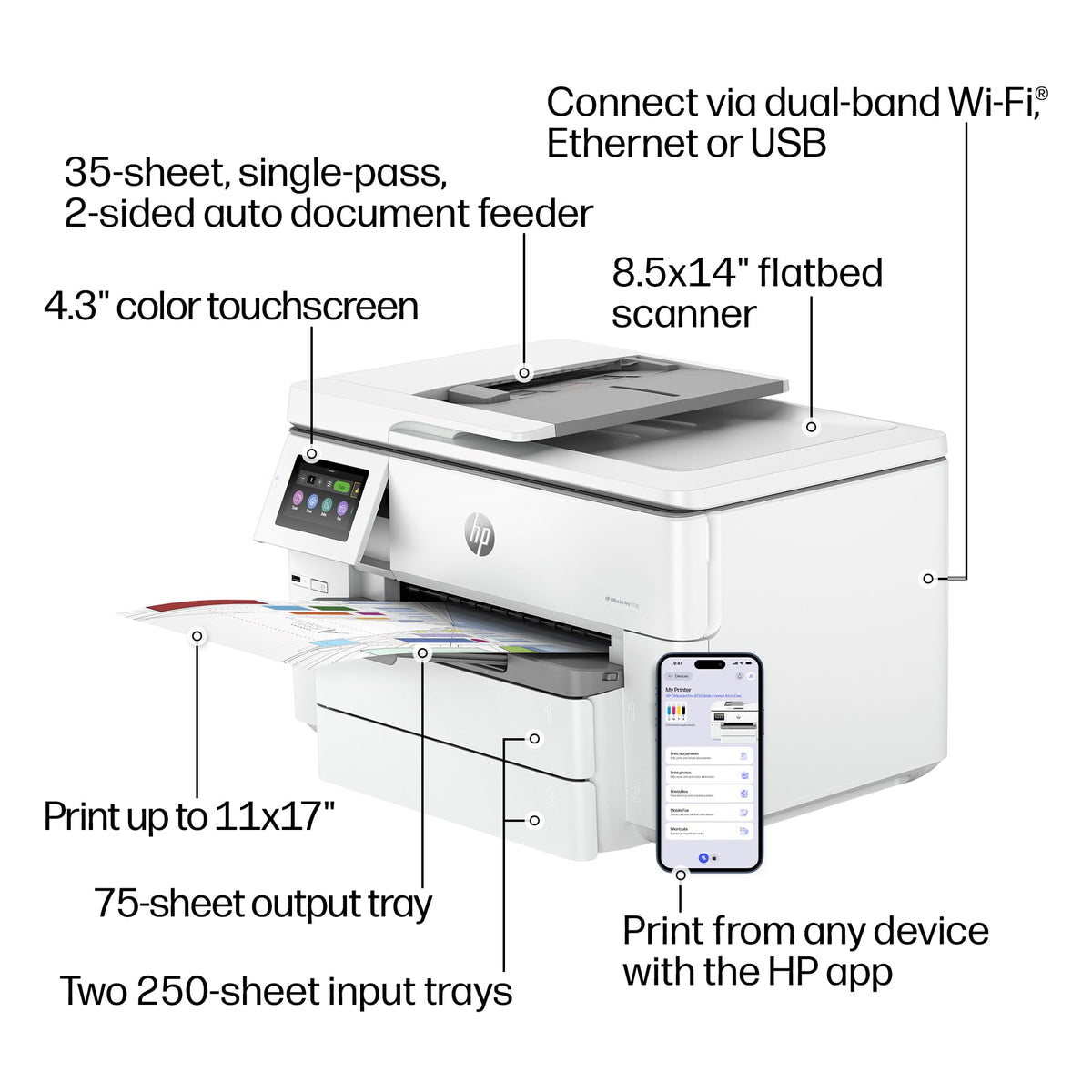 Wide-Format Wireless All-in-One Color Inkjet Printer K21293