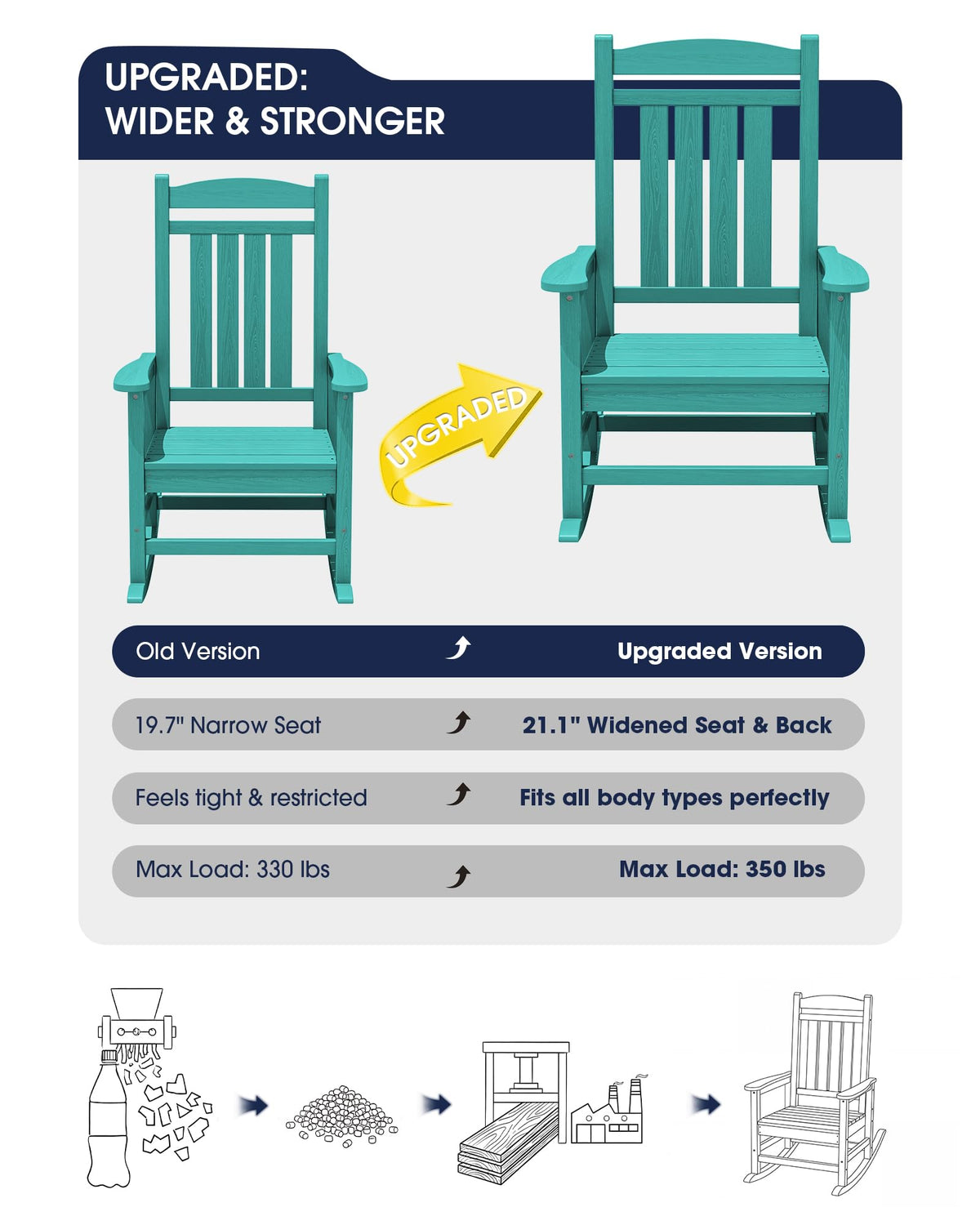 Oversized Outdoor Rocking Chair T5567