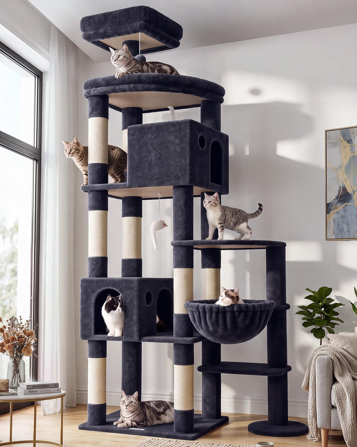 Dark Grey 83in Cat Tree K341120
