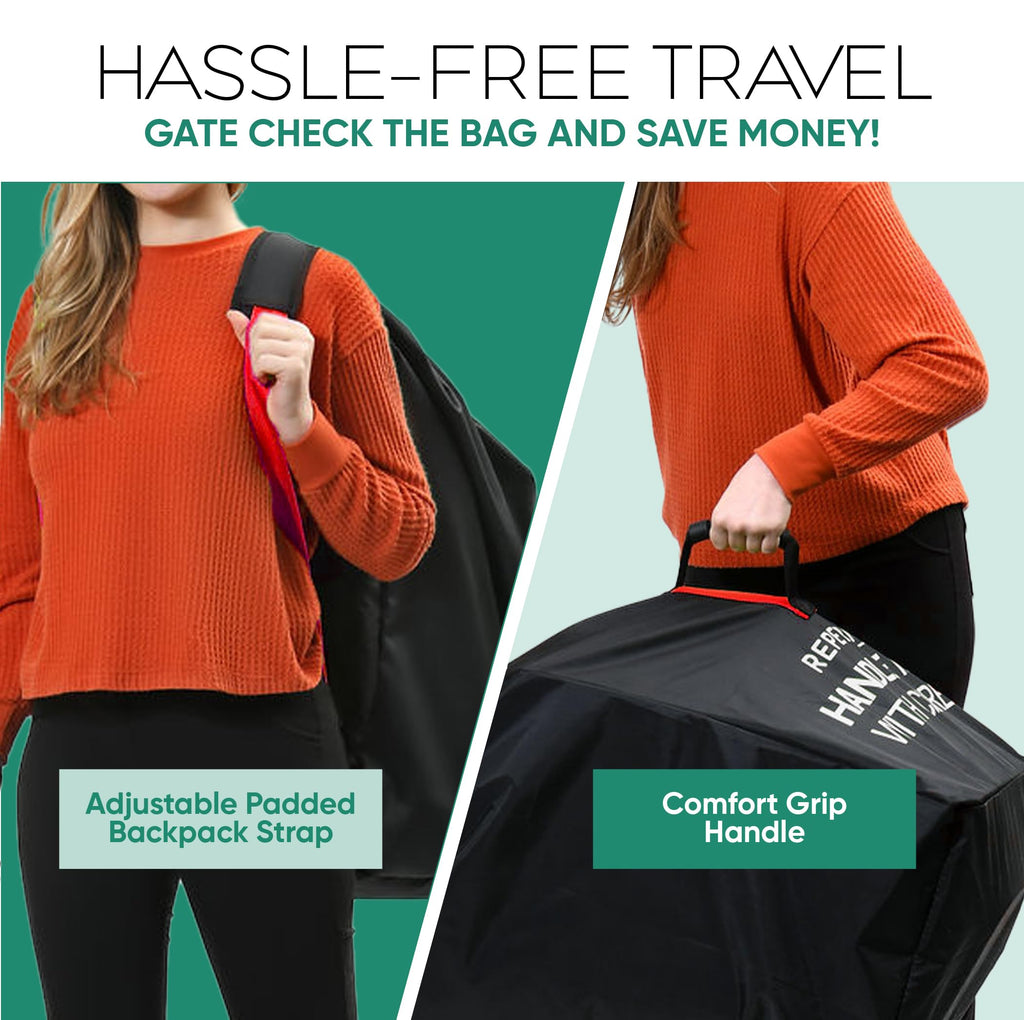 Car Seat Travel Bag with Backpack Straps Y68784