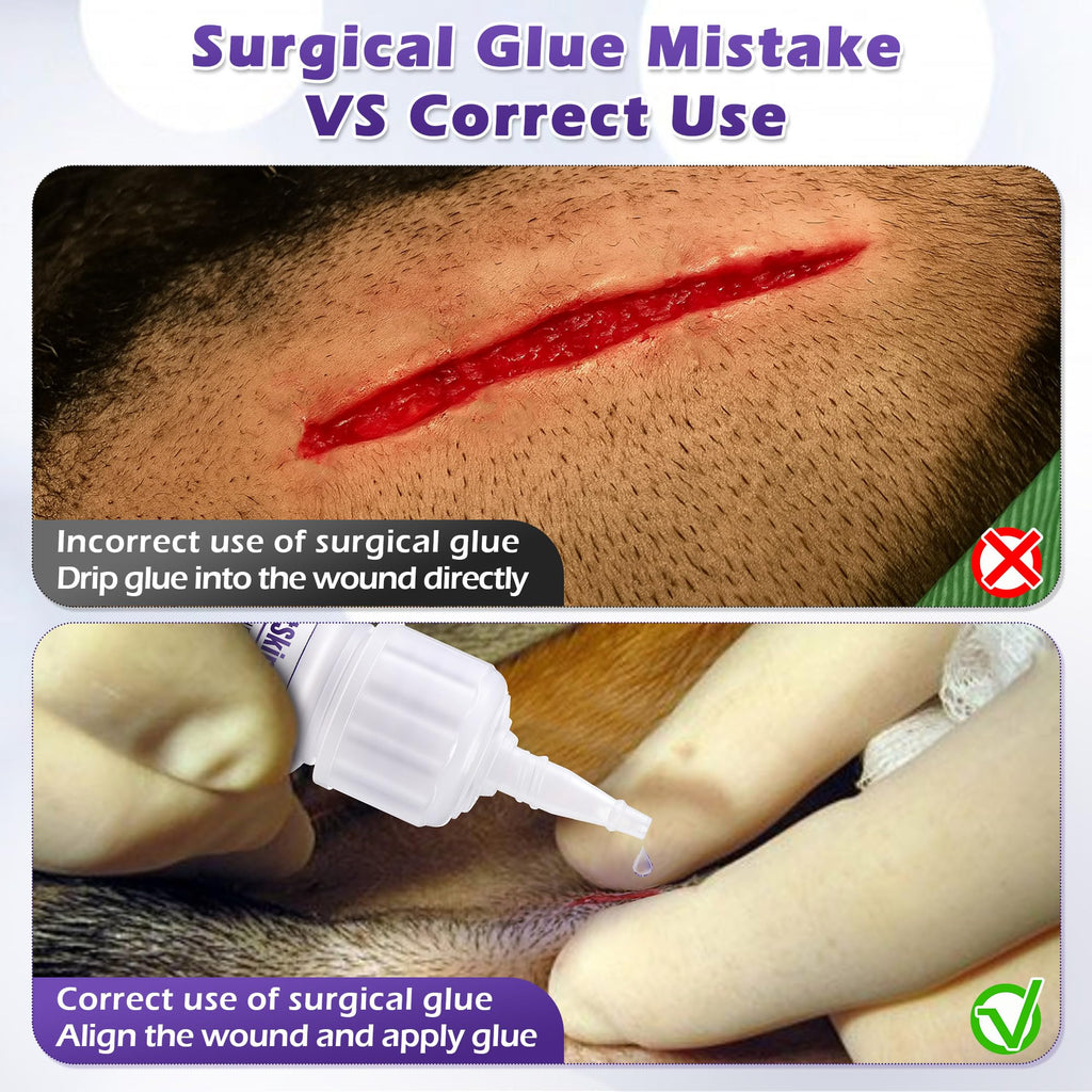 3ml Veterinary Surgical Skin Glue with 10 Applicators Z19207