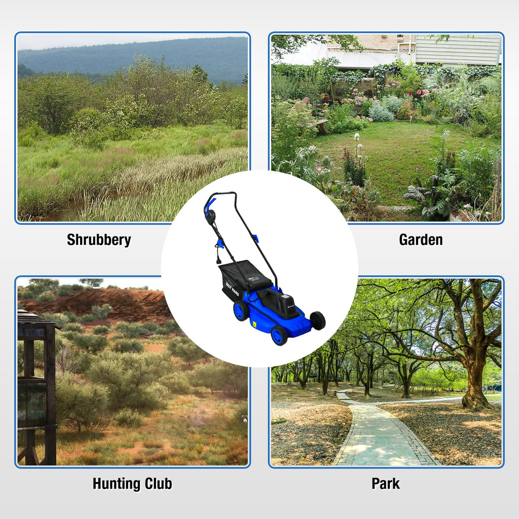 15" Corded Electric Push Mower with 35L Grass Bag R594