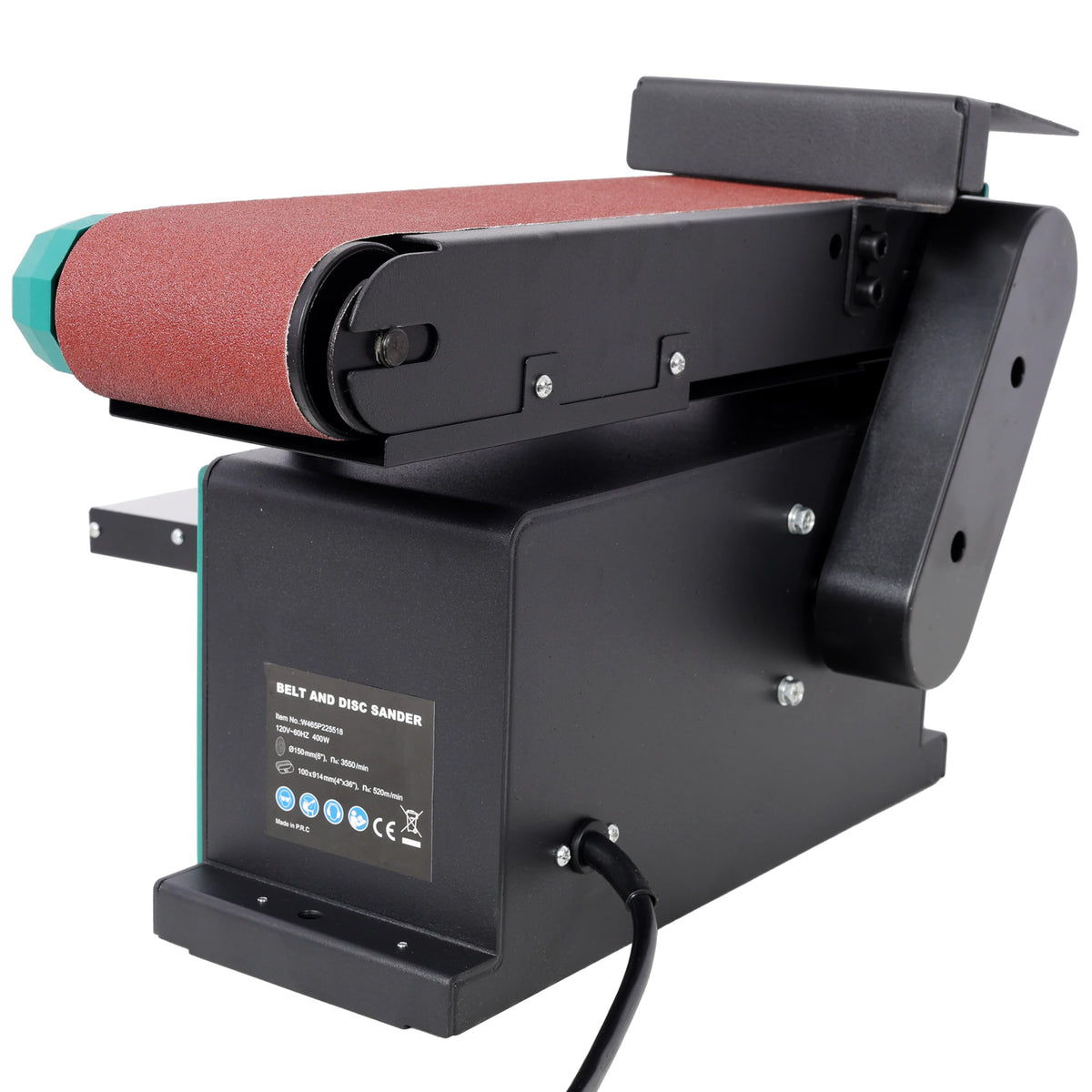 2-in-1 Belt & Disc Sander 4x36" Belt 6" Disc 0-90° Adjustable Tilt 120V M13941