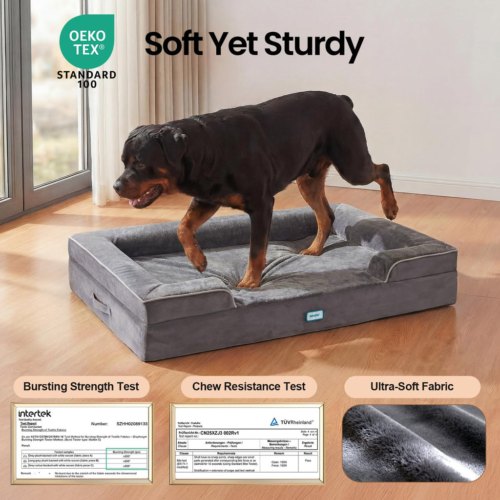 Extra Large Memory Foam Dog Bed V12205