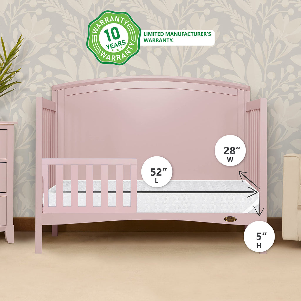 3 in 1 Convertible Toddler Bed and Firm Fiber Crib Mattress I987169