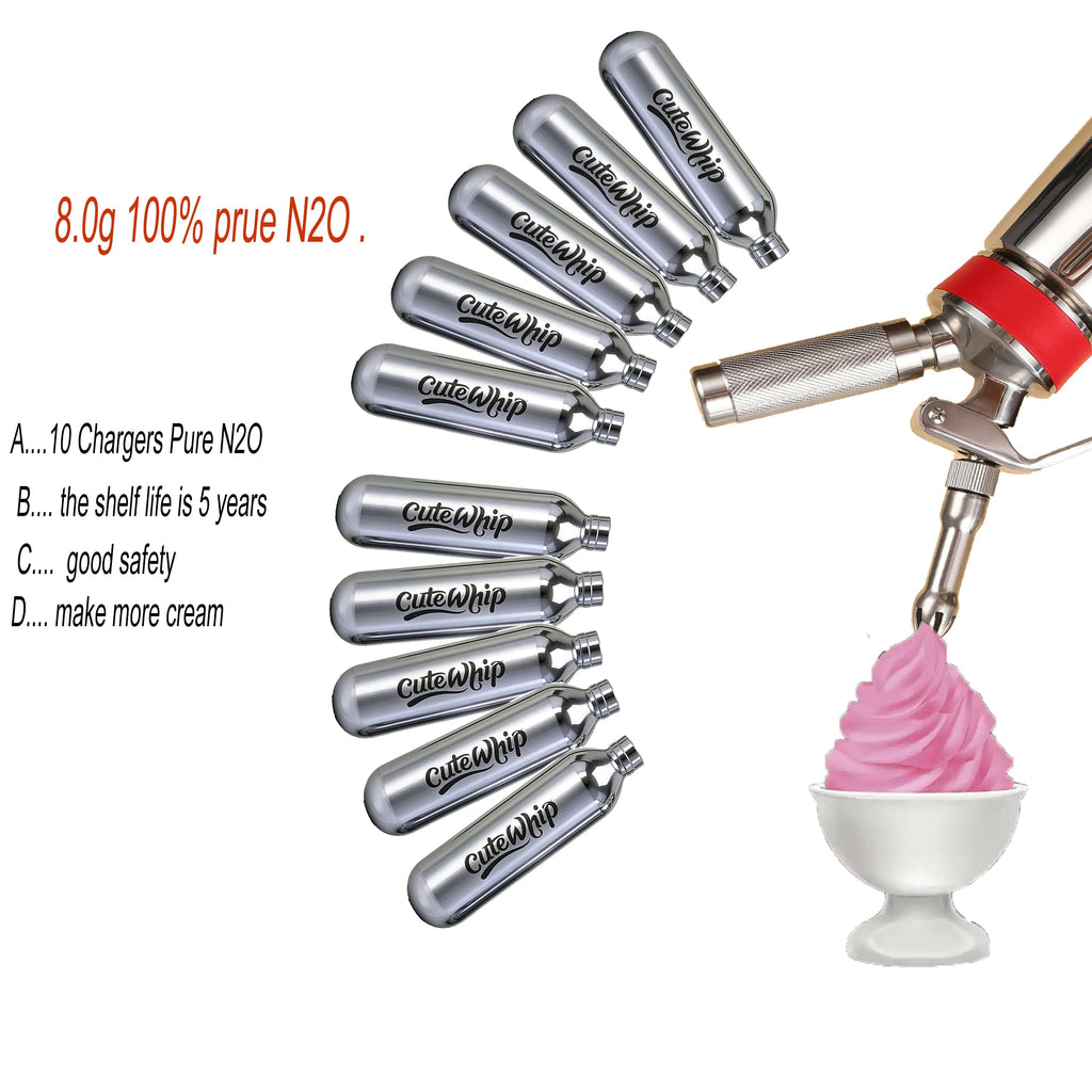 8g Whipped Cream Chargers 10-Pack F434