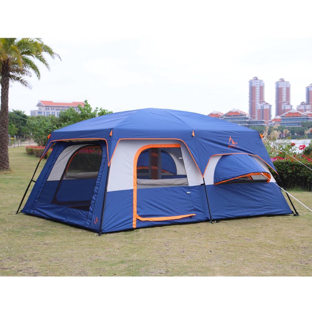 Extra Large 10-12 Person 2 Room Waterproof Double Layer Cabin Tent M163