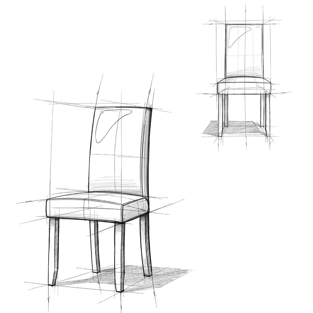 Vegan Leather Parsons Dining Chairs Black Set of 2 N264