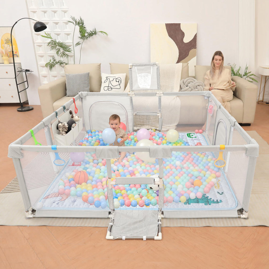 Baby Playpen with Mat 73"x71" R920