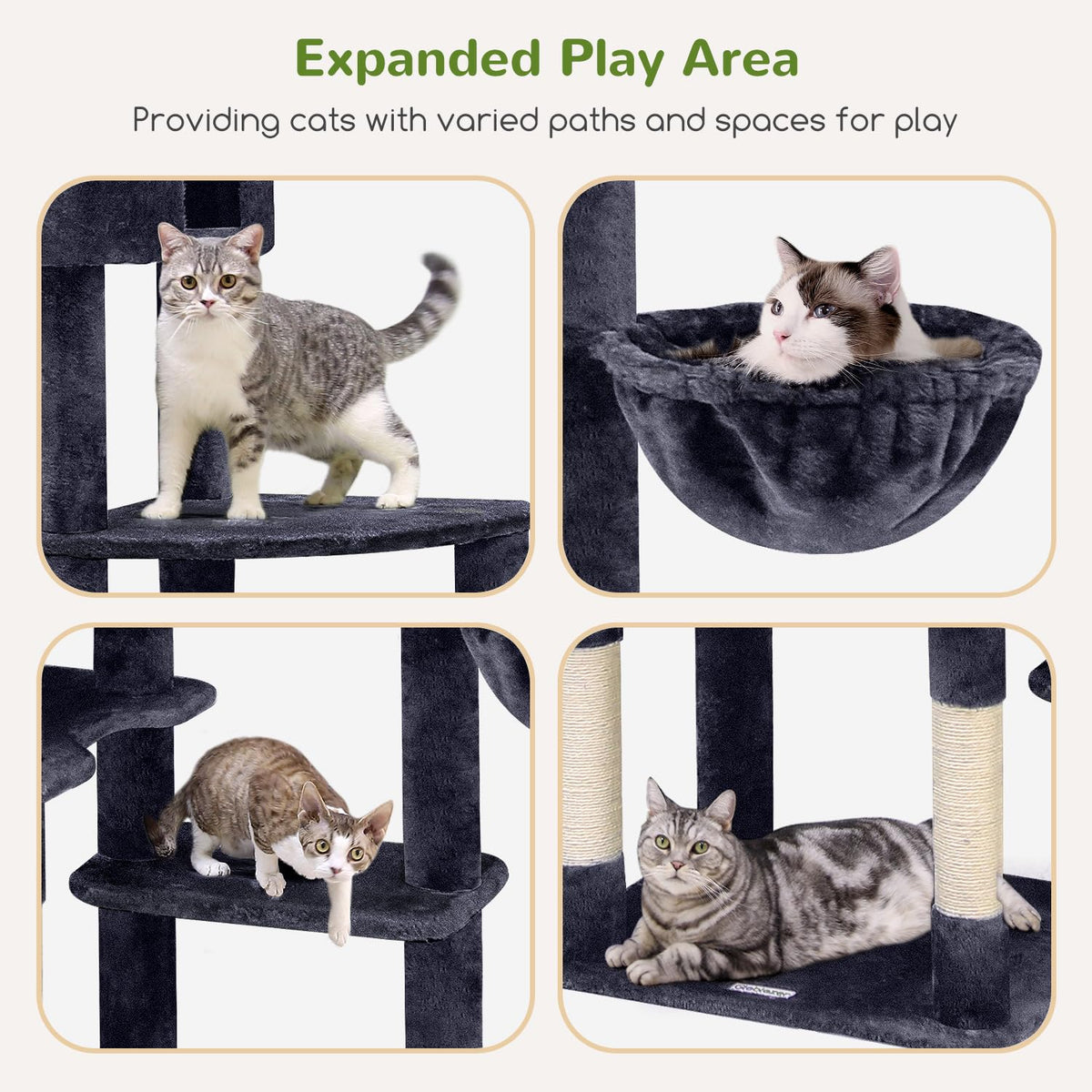 Dark Grey 83in Cat Tree K341120