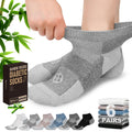 Low Cut Diabetic Socks for Men, 6 Pairs E3524